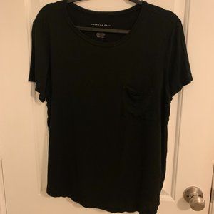 American Eagle Plain Black Tee